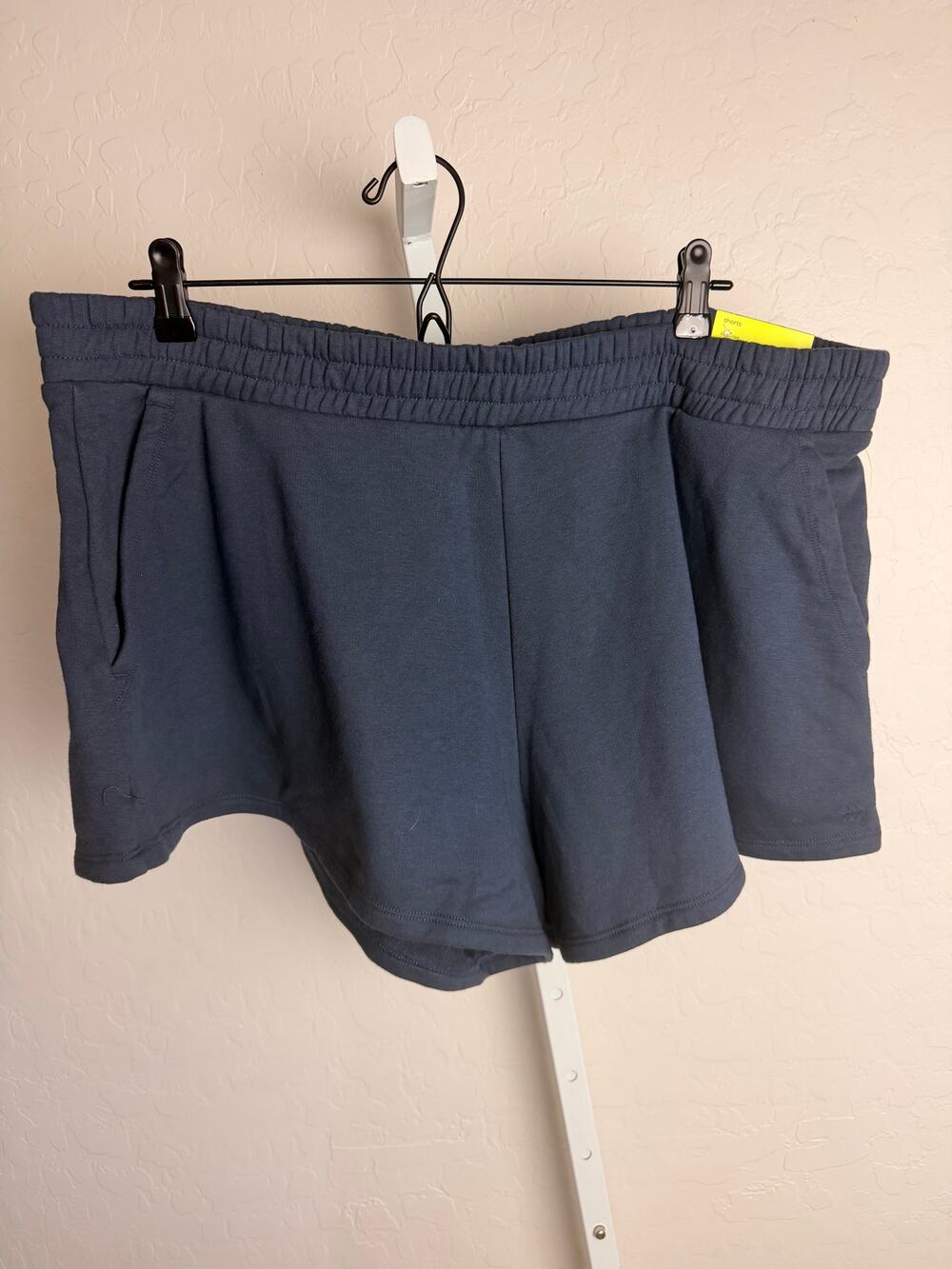 All in Motion Men’s French Terry Athletic Shorts Navy Blue XXL 4” Inseam NWT